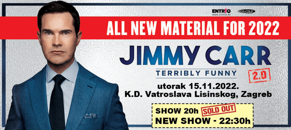 Jimmy Carr - Terribly funny 2.0 - Late Night Show - Zagreb