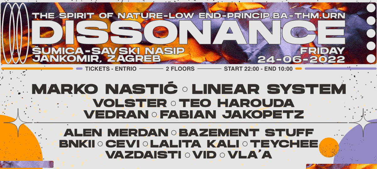 DISSONANCE Open Air / MARKO NASTIĆ / LINEAR SYSTEM - Šumica,Nasip