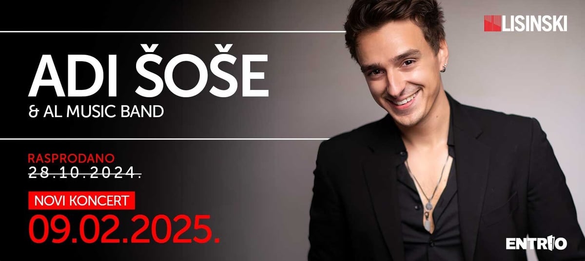 Adi Šoše u Lisinskom! / 09.02.2025.