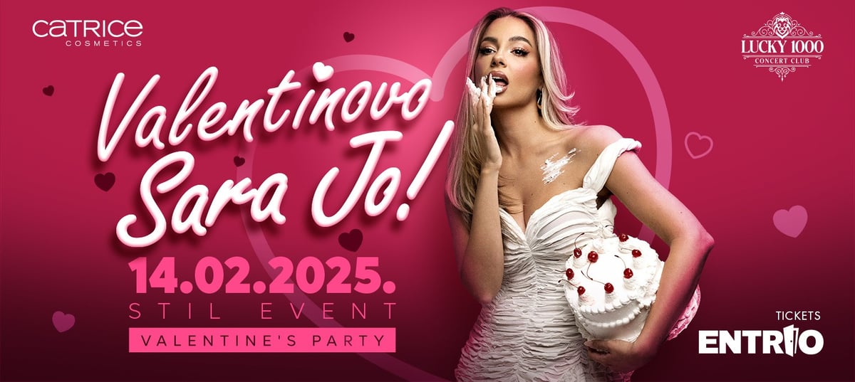 LUCKY 1000 KONCERT CLUB PREDSTAVLJA: Sara Jo – Valentinovo za pamćenje