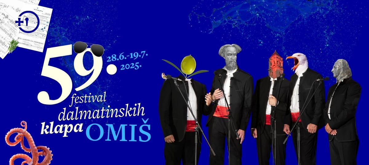 Večer mješovitih klapa - 59. FDK Omiš 2025.