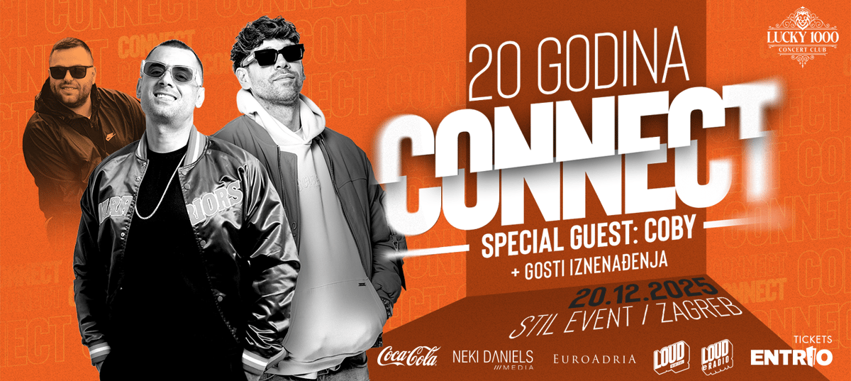 LUCKY 1000 KONCERT CLUB PREDSTAVLJA: CONNECT 20 GODINA