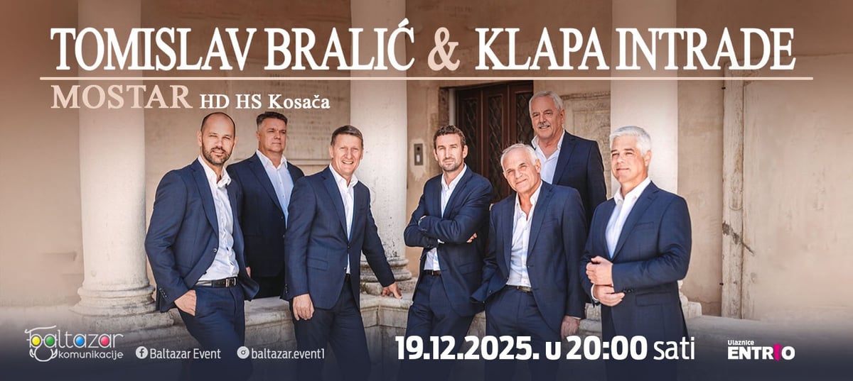 TOMISLAV BRALIĆ & KLAPA INTRADE MOSTAR - 40 GODINA