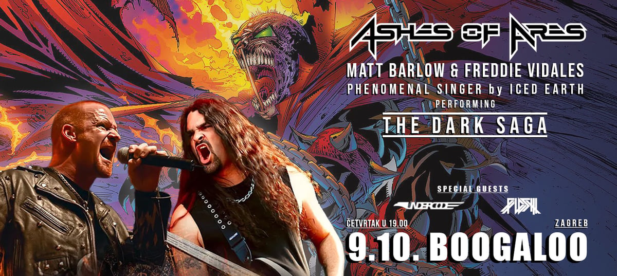 Ashes of Ares (Matt BARLOW, Freddie VIDALES) presenting THE DARK SAGA