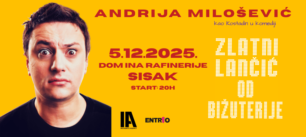 SISAK: ANDRIJA MILOŠEVIĆ - Zlatni lančić od bižuterije