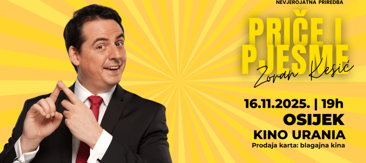 Zoran Kesić: Priče i p(j)esme, 16.11.2025./Kino Urania/ Osijek