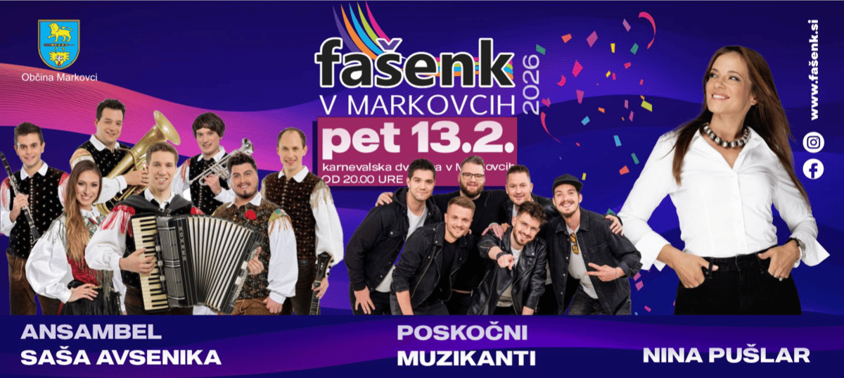 Fašenk v Markovcih/ Nina Pušlar, Ansambel Saša Avsenika