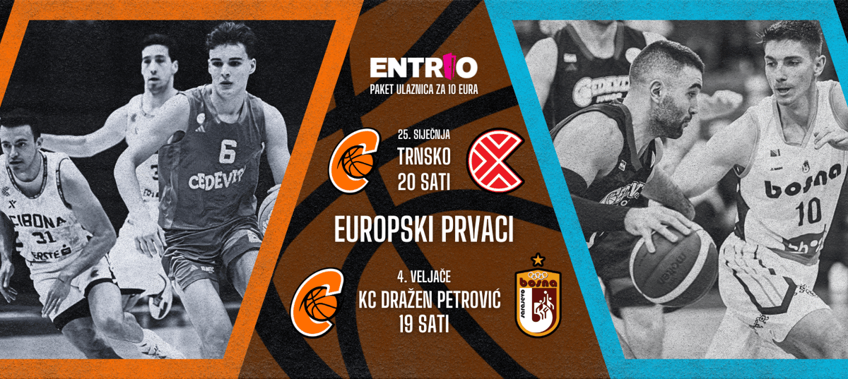 TOP 16 FIBA Europe Cup: KK Cedevita Junior - KK Bosna BH Telecom