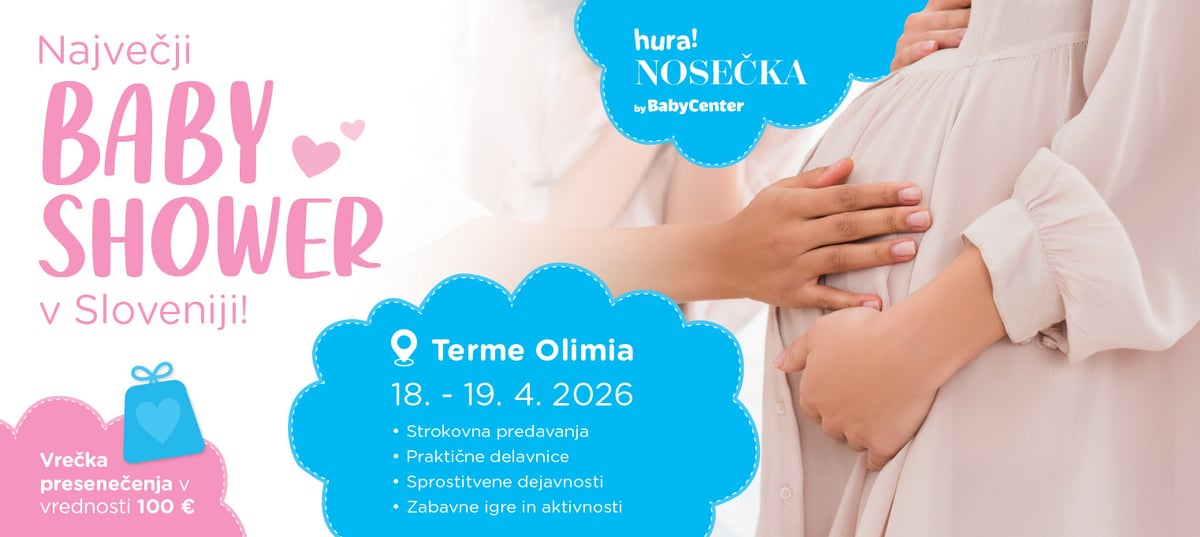 Hura! NOSEČKA, največji BABY SHOWER v Sloveniji