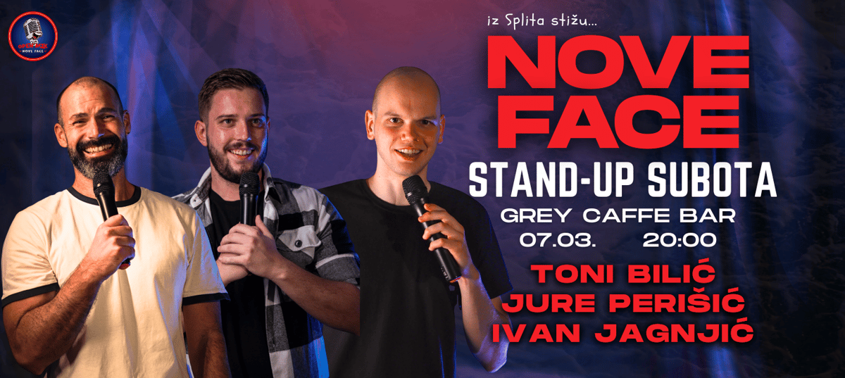 NOVE FACE: Stand-up večer novih komičara s obale || URLAONA