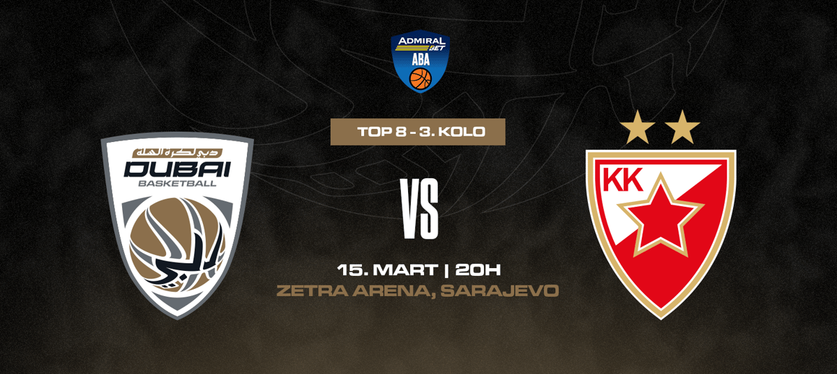ABA League: Dubai Basketball - Crvena zvezda