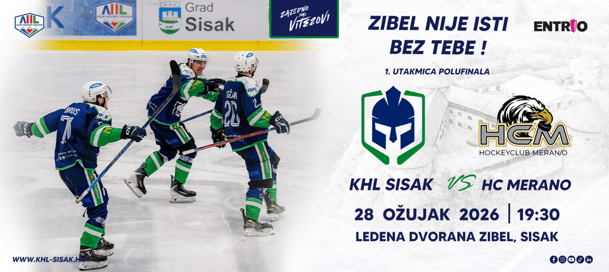 KHL Sisak – HC Merano | 1. utakmica Playoffa Alps Hockey League