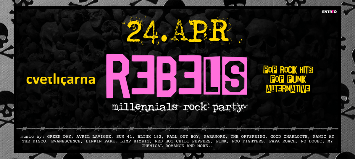 REBELS (Millennials Rock Party) - Season Closing - 24. April 2026