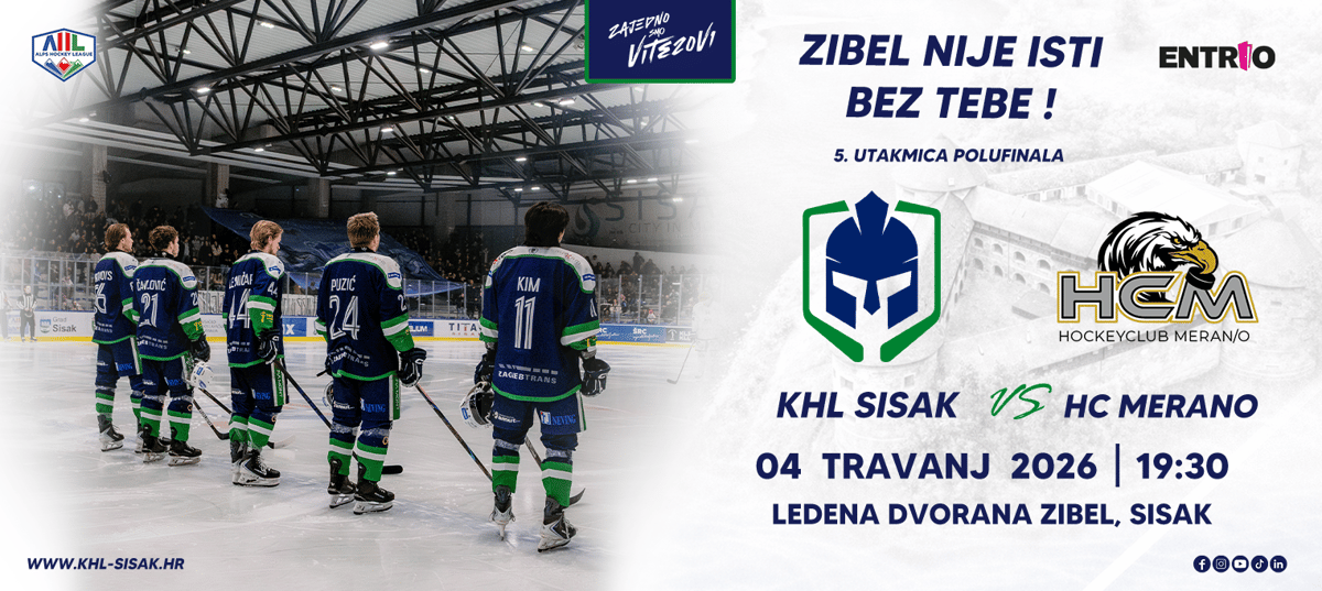 KHL Sisak – HC Merano | 5. utakmica Playoffa Alps Hockey League