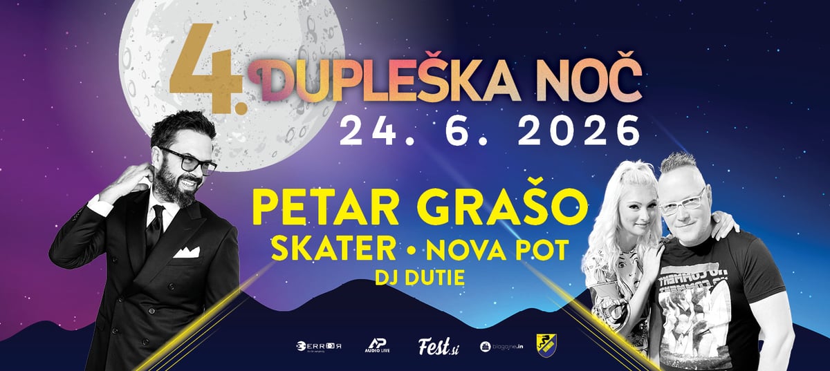 4. Dupleška noč 2026 - Petar Grašo, Skater, Nova Pot, DJ
