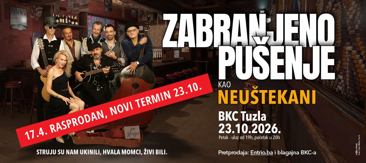 Zabranjeno pušenje kao Neuštekani @ Tuzla - NOVI DATUM
