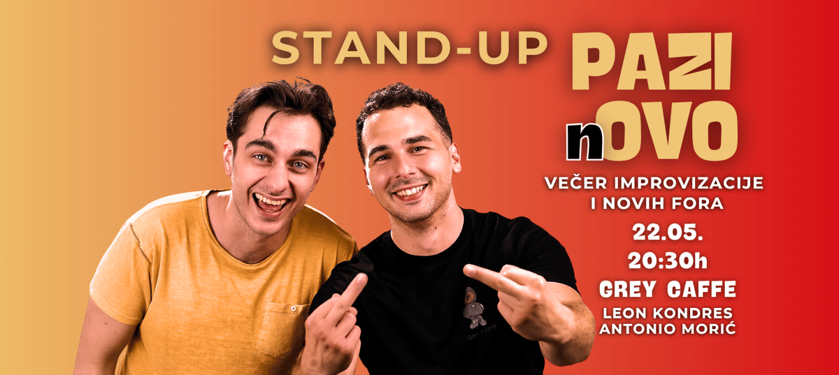 PAZI nOVO: Stand-Up večer novih fora i improvizacije || URLAONA