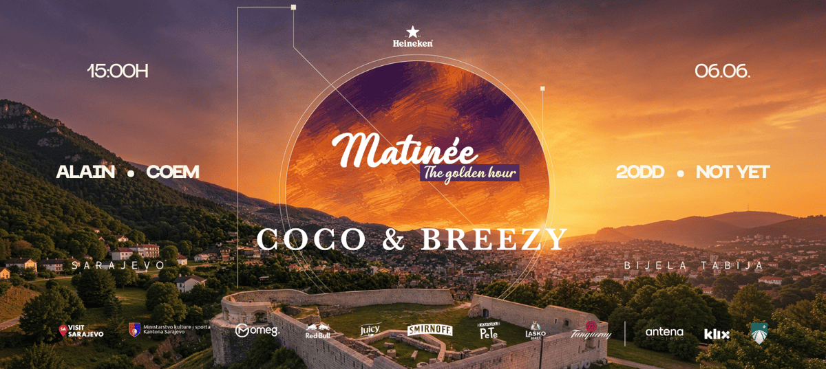 Matinée: THE GOLDEN HOUR w.COCO & BREEZY - Bijela tabija