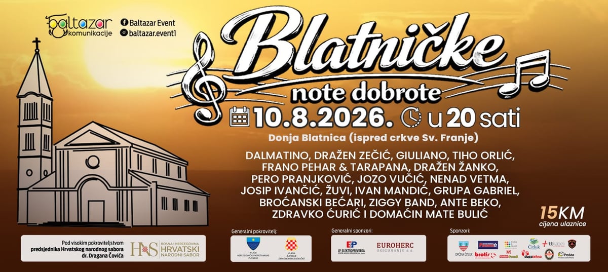 BLATNIČKE NOTE DOBROTE 2026