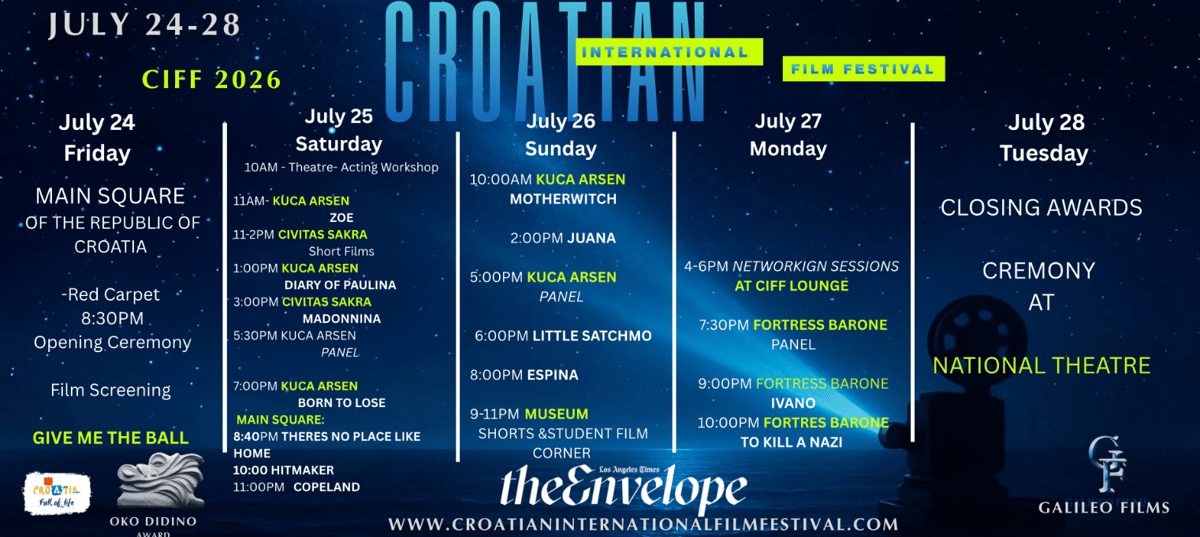 Day Passes  - Croatian International Film Festival 2026