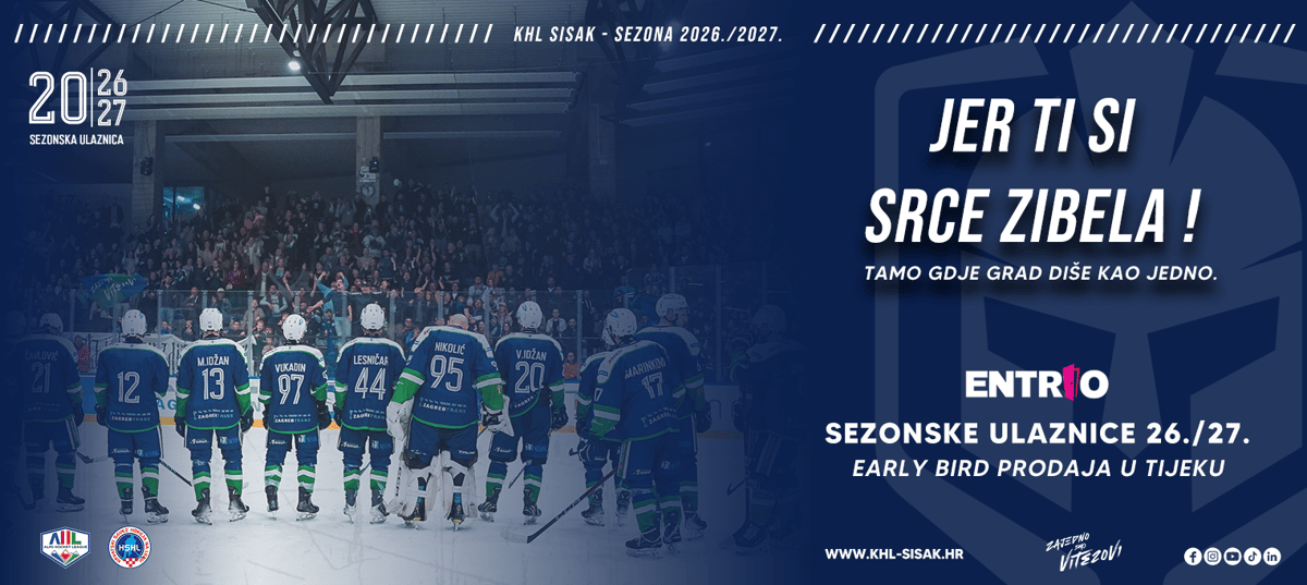 KHL SISAK - SEZONSKE ULAZNICE 2026./2027.