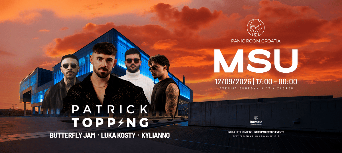 Panic Room Croatia presents Patrick Topping @ MSU