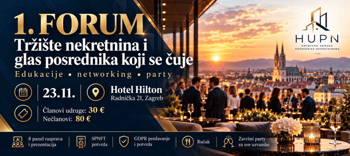 1. HUPN Forum - tržište nekretnina i glas struke koji se čuje
