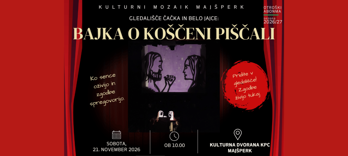 Gledališče Čačka in belo jajce: Bajka o koščeni piščali