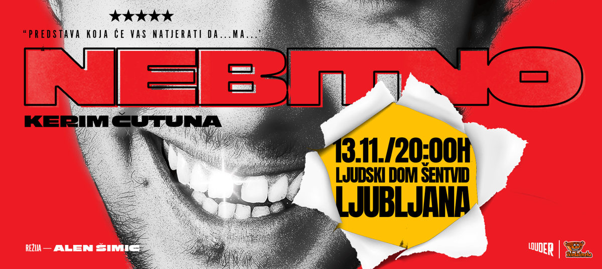 Stand-up komedija Kerim Čutuna NEBITNO @ Ljubljana