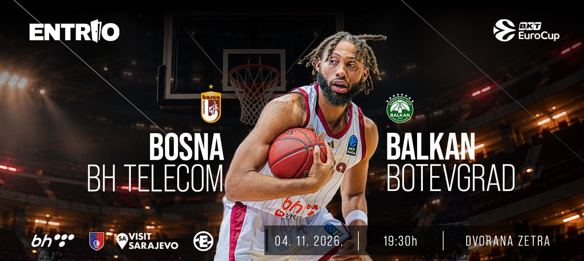 Europa: Eurocup  KK Bosna - Balkan