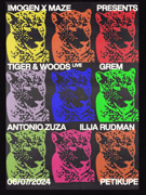 Imogen x Maze / Tiger & Woods (live), Grem, Ilija Rudman, Antonio Zuza
