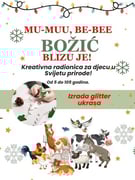 Mu-muu, be-bee Božić blizu je! Radionca izrade božićnih glitter ukrasa
