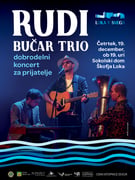 Rudi Bučar trio, dobrodelni koncert za prijatelje