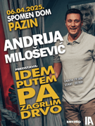Andrija Milošević u Pazinu - Idem putem pa zagrlim drvo