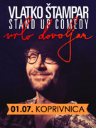 KOPRIVNICA - VRLO DOVOLJAN - Vlatko Štampar - stand up comedy