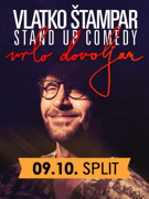 SPLIT - VRLO DOVOLJAN - VLATKO ŠTAMPAR - stand up comedy