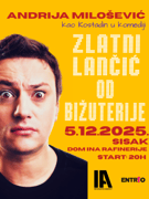 SISAK: ANDRIJA MILOŠEVIĆ - Zlatni lančić od bižuterije