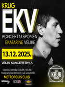 KRUG EKV - LIVE KONCERT / 13.12.2025. @METROPOLIS CLUB