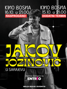Jakov Jozinović (II.termin) I Sarajevo 15.10. @ Kino Bosna