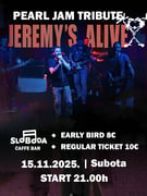 GRUNGE NIGHT - JEREMY'S ALIVE  PEARL JAM TRIBUTE