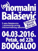 (Ne)normalni Balašević Tribute Band @ Boogaloo