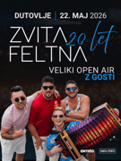 ZVITA FELTNA Z GOSTI (20 LET) - VELIKI OPEN AIR KONCERT