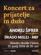 ANDREJ ŠIFRER in DRAGO MISLEJ MEF - Koncert za prijatelje in dušo