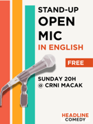FREE English Stand-Up Open Mic