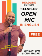 FREE English Stand-Up Open Mic