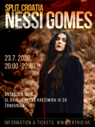 Nessi Gomes live in Split, koncert 23.7.2026.  Antoničin mlin
