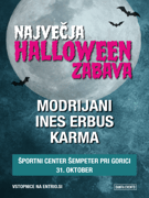 Največja Halloween zabava - Modrijani, Ines Erbus, Karma