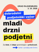 Mladi, drzni, podjetni | dobrodelni podjetniški večer