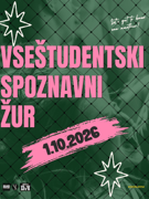 VseŠtudentski Spoznavni žur // 01.10.2026 // @Cvetličarna