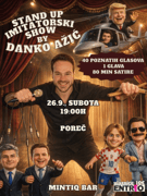 Poreč: STAND UP IMITATORSKI SHOW BY DANKO AŽIĆ